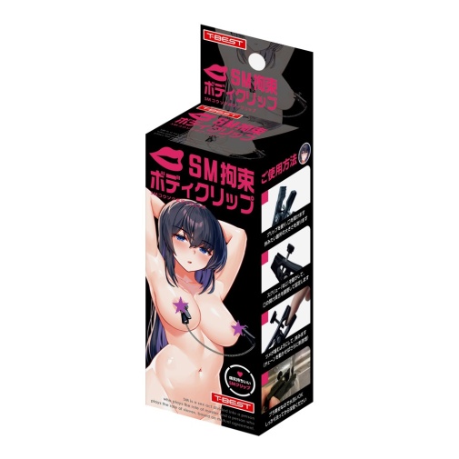 T-BEST SM乳頭夾鏈，專為BDSM拘束玩法設計，提供強烈的刺激體驗