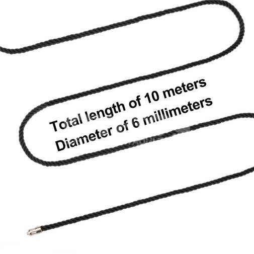 10米長的Lovetoy Rebellion Reign 絲質束縛繩，帶有金屬封口，專為BDSM設計。