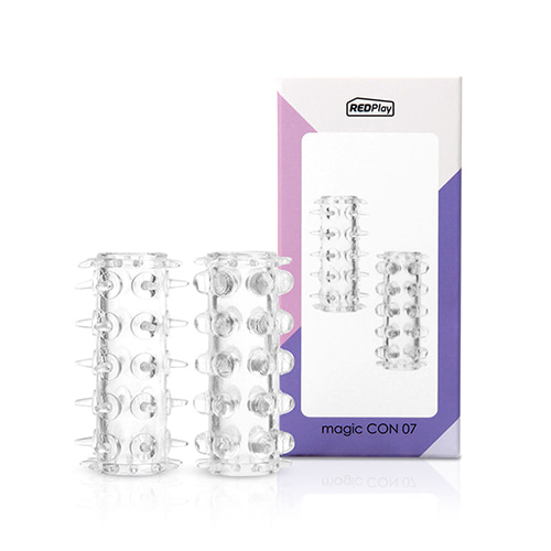 Red Container Redplay Magic Con 07 手指套，柔軟矽膠材質，強烈突起設計增強快感。