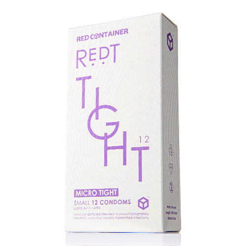 Red Container Red T Original Tight 緊貼型乳膠安全套，超薄設計，提供真實的親密體驗，內含潤滑劑。