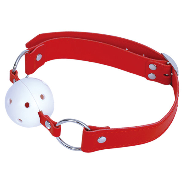 A-One 口塞，紅色設計，舒適長時間佩戴，可調節鬆緊度，適合新手與進階BDSM玩家使用。