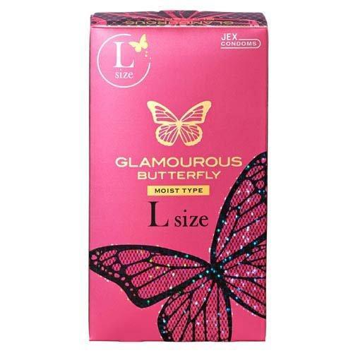 JEX 魅力蝴蝶 滋潤型 大碼 乳膠安全套 8片裝