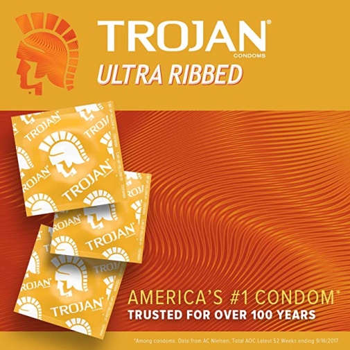 Trojan 扭紋乳膠安全套 12片裝