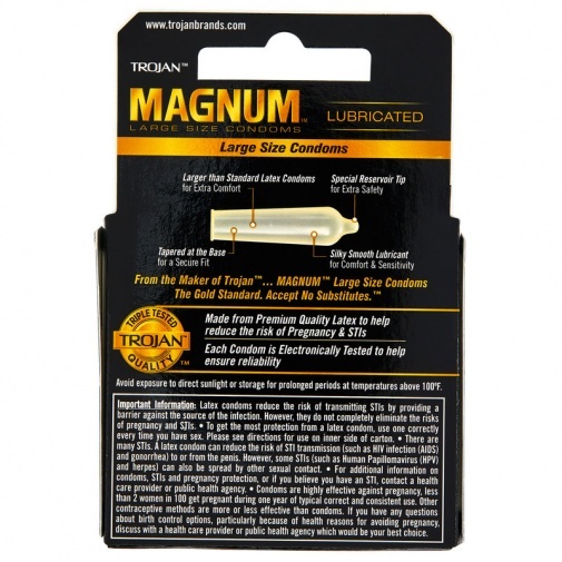 Trojan Magnum 62 / 55mm 大碼乳膠安全套