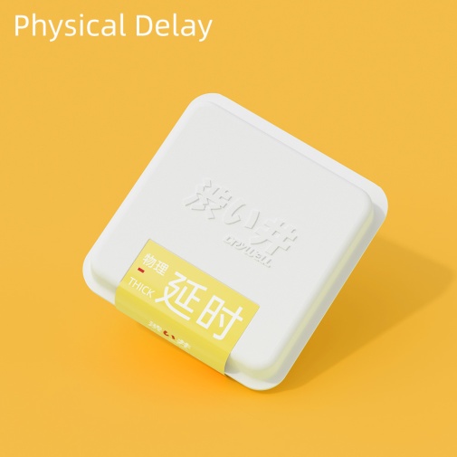 Drywell 延時乳膠安全套，加厚頂端設計延時，800mg玻尿酸潤滑劑，6片裝。