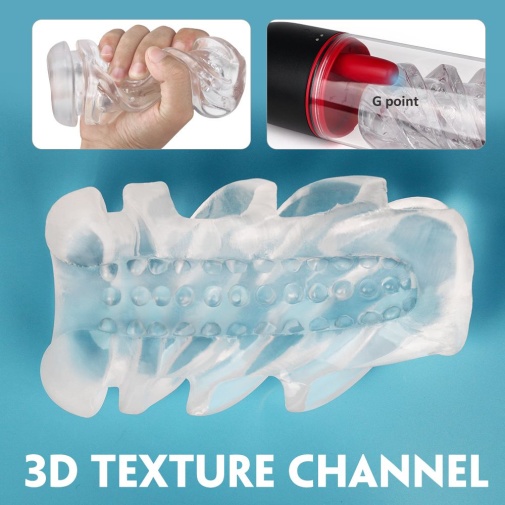 Liebe Seele 電動飛機杯，全長315mm，機身輕巧設計，握感舒適。