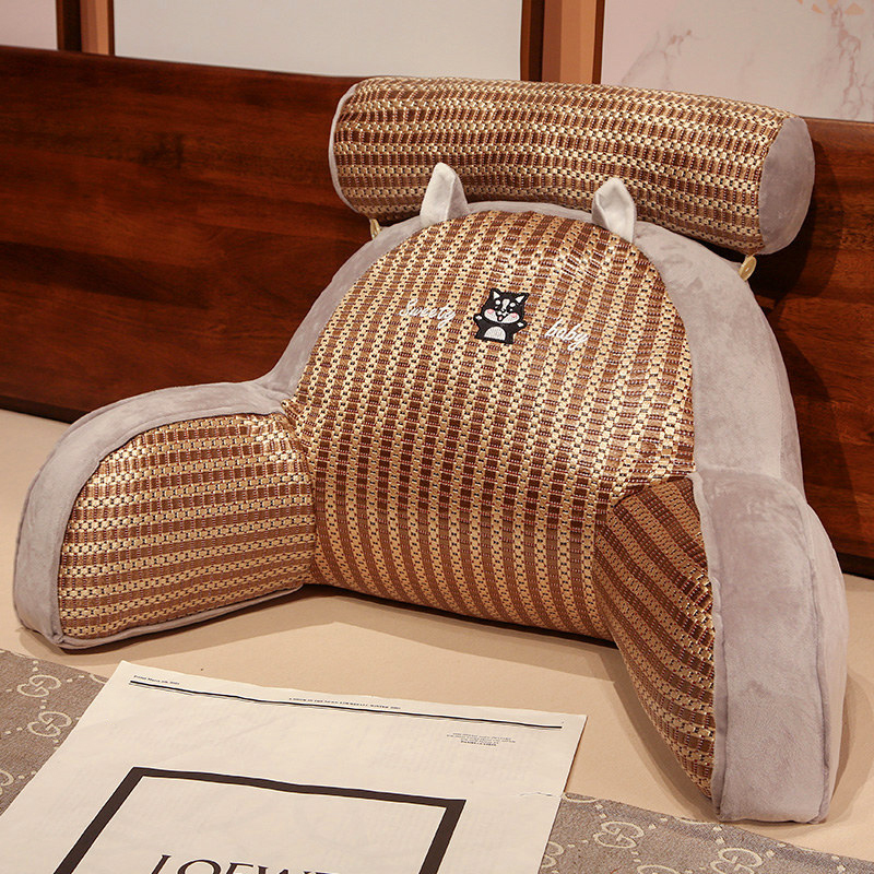 涼しい藤席付き多機能クッション