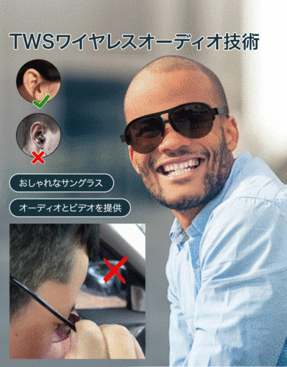 ハイテク技術Bluetoothスマートサングラス