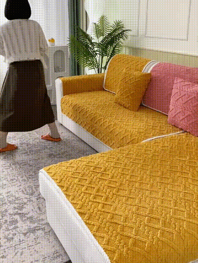 冬用ソファーカバー