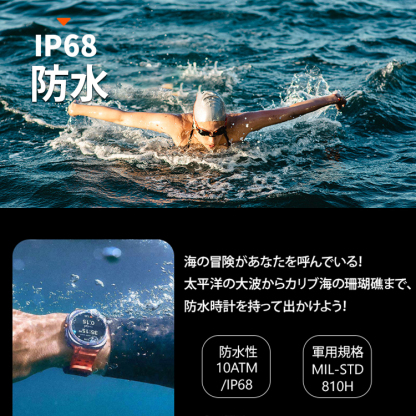 新型Bluetooth通話スマートウォッチ