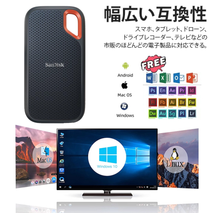 高速転送ポータブルハードディスク