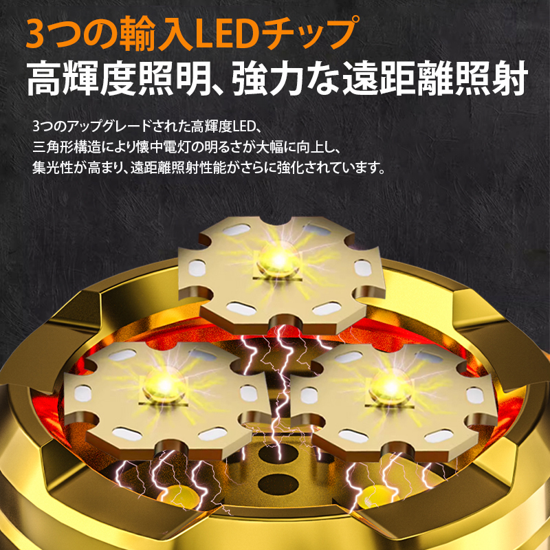 アウトドア携帯用小型懐中電灯