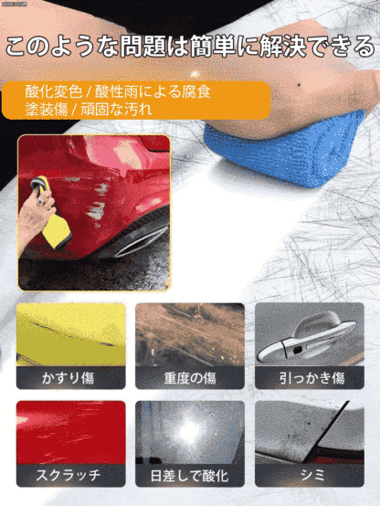 車のキズ補修コーティング剤