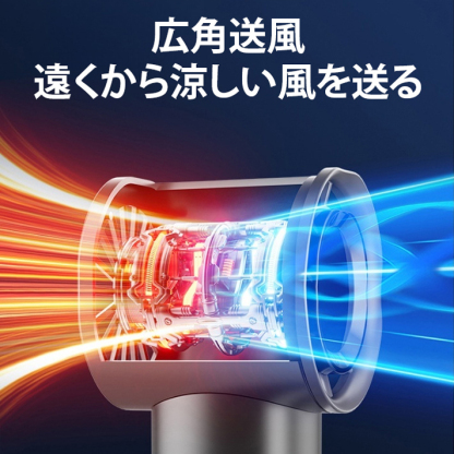 無段変速静音ハンディファン