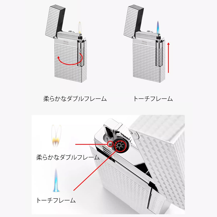 ダイヤモンド柄ライター