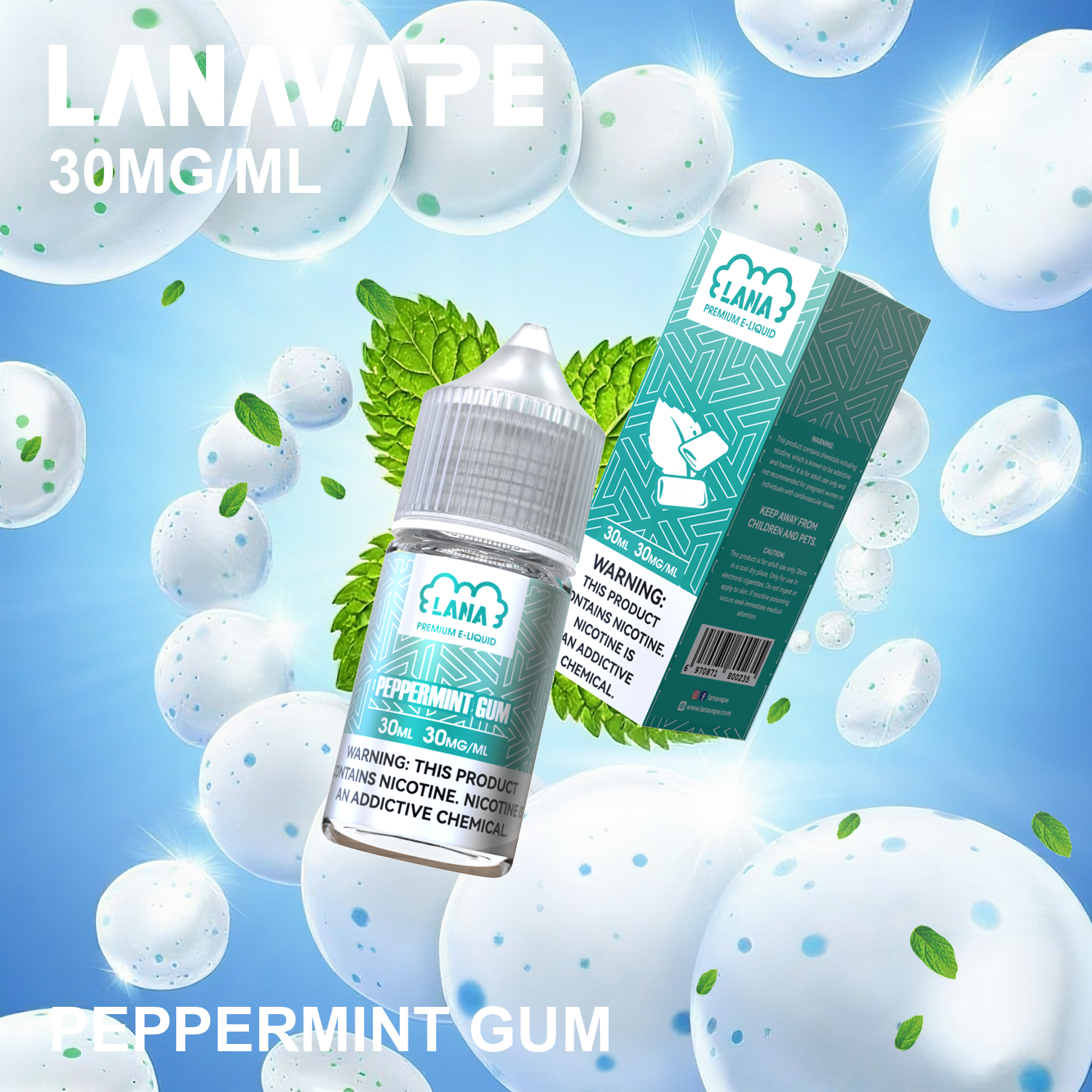 【LANA煙油】LANA丁鹽系列 & LANA JUICE 馬來西亞版  | 30ml/30mg拉娜lana原廠煙油 100%正品煙油 | 適配各種空煙彈 | 台湾现货貨到付款