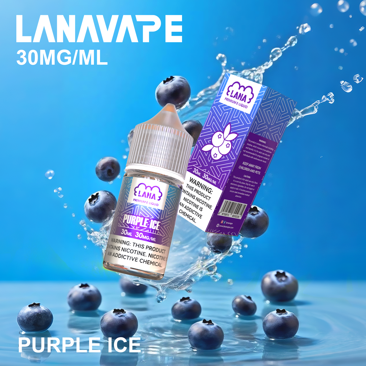 【LANA煙油】LANA丁鹽系列 & LANA JUICE 馬來西亞版  | 30ml/30mg拉娜lana原廠煙油 100%正品煙油 | 適配各種空煙彈 | 台湾现货貨到付款