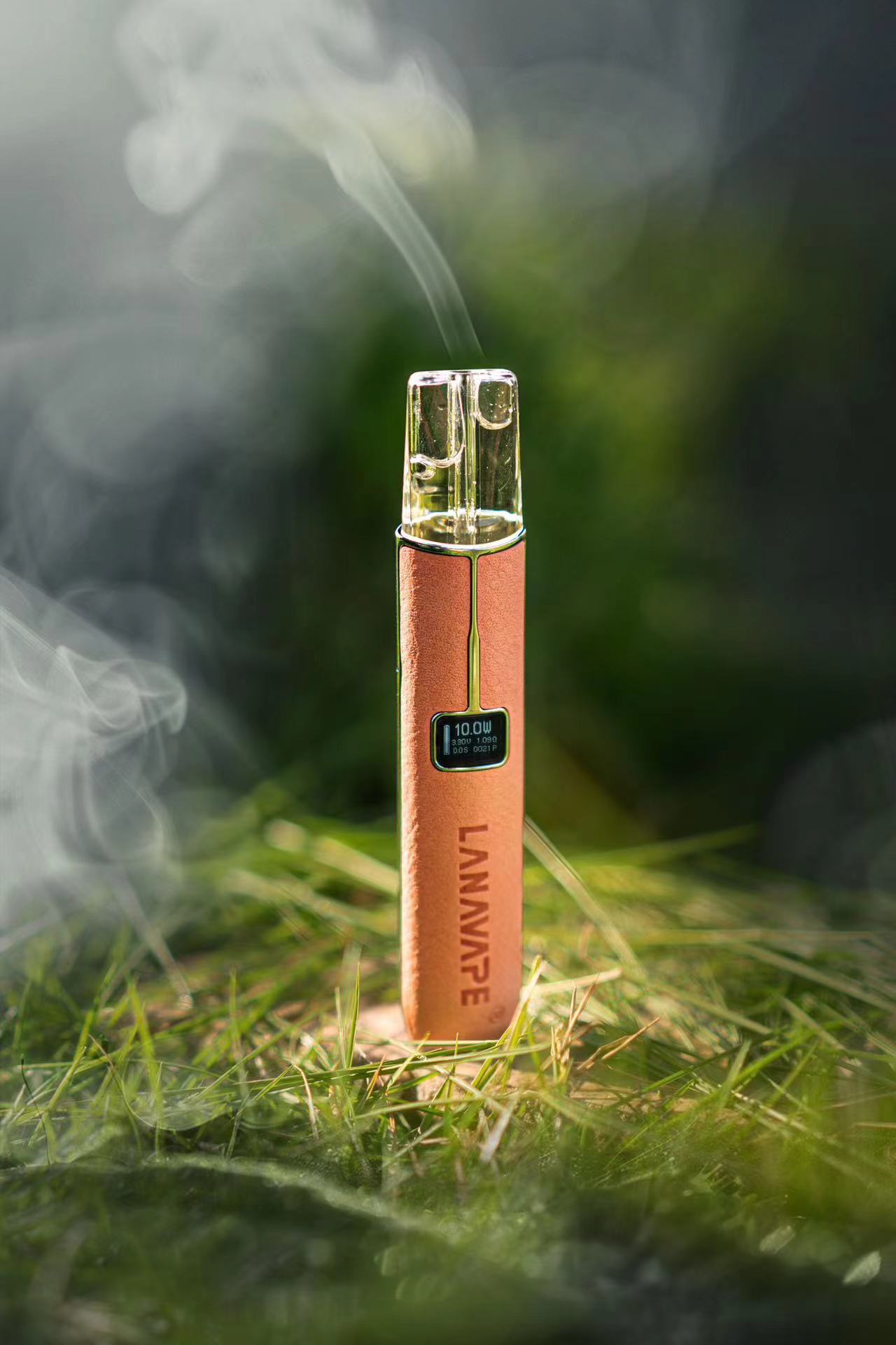 【lana新款皮革主機】/帶顯示屏/皮革/通用一代煙彈電子煙主機/臺灣正品現貨秒发/原裝正品