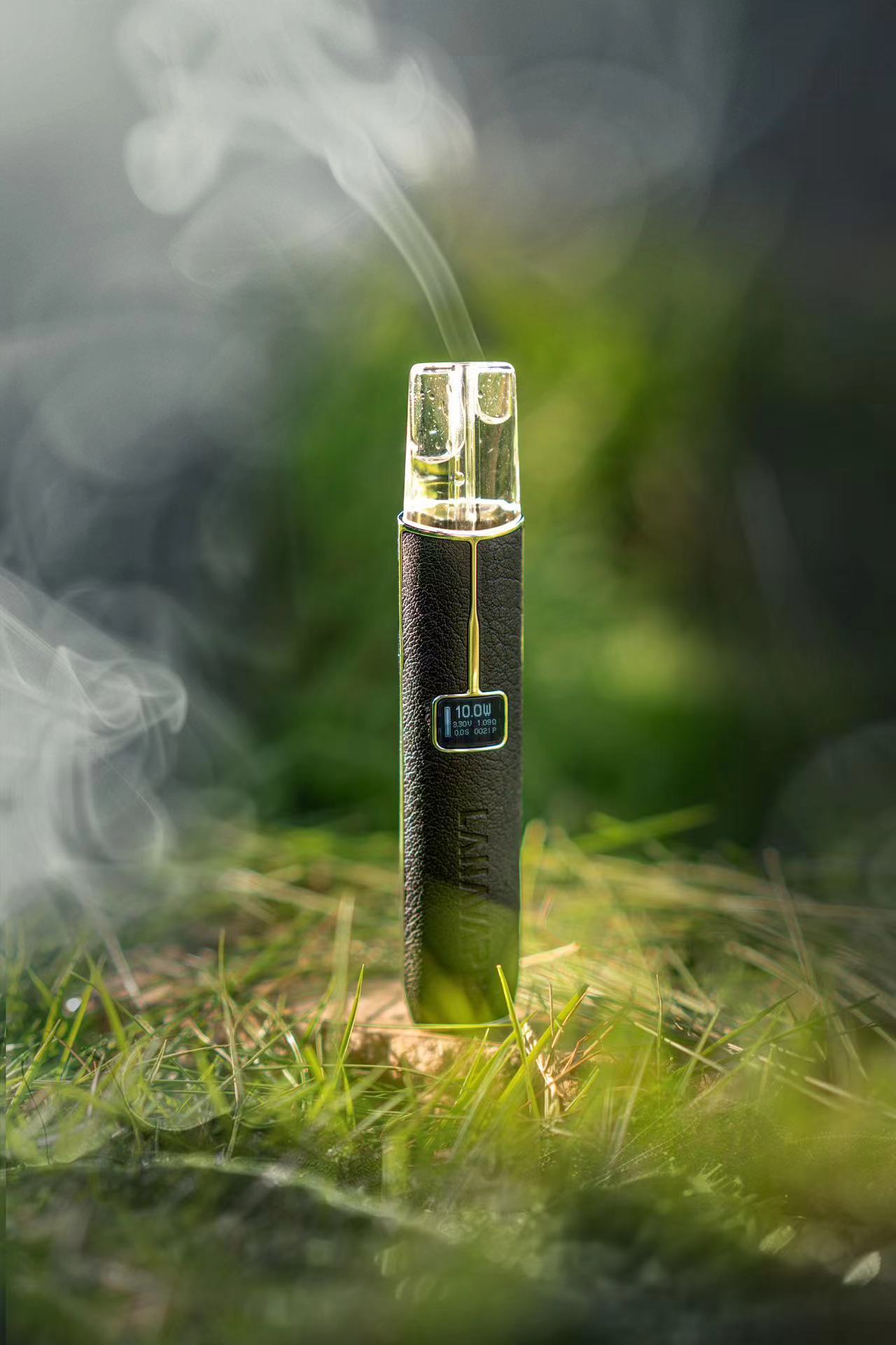 【lana新款皮革主機】/帶顯示屏/皮革/通用一代煙彈電子煙主機/臺灣正品現貨秒发/原裝正品
