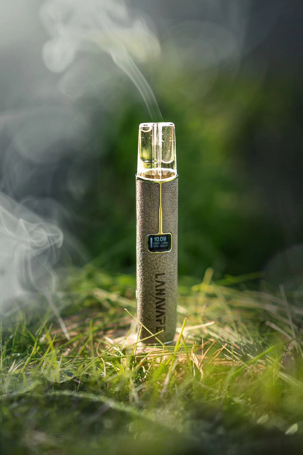 【lana新款皮革主機】/帶顯示屏/皮革/通用一代煙彈電子煙主機/臺灣正品現貨秒发/原裝正品