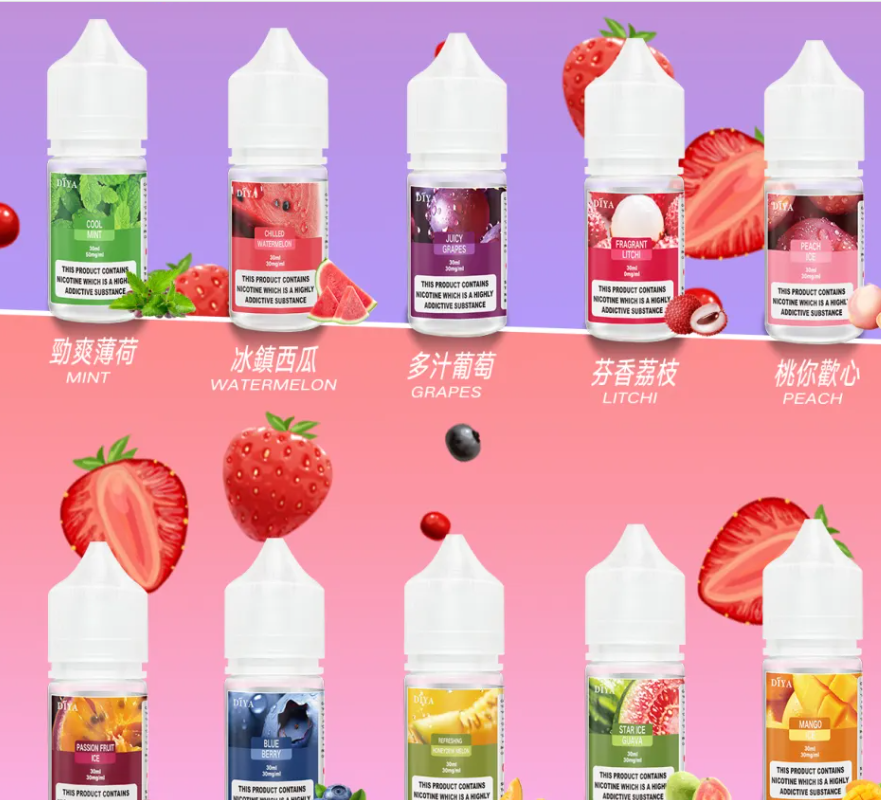 DIYA叮啞專為小煙設備優化煙霧量與口感。煙油比例設計能產出飽滿且細緻的煙霧，即便小功率裝置亦能展現濃郁層次。