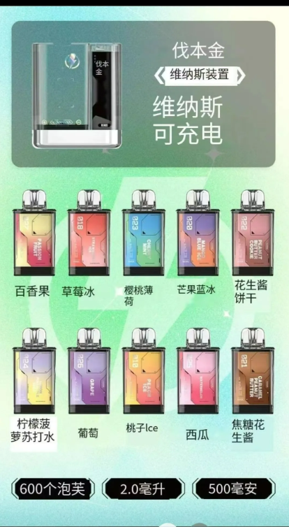 【VENUS金星煙彈】買2送專用 VENUS主機 | 可換彈 高品質 上檔次 | 600口（2ML換彈）2顆裝