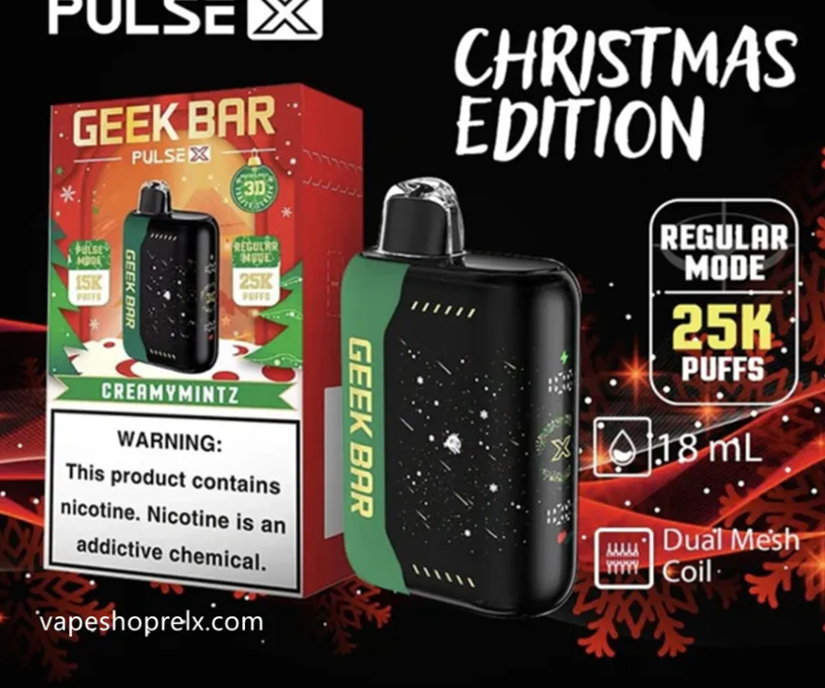 【GEEK極客 25000口 閃動星空款 一次性電子煙】美歐爆款 GEEK BAR PULSE X 25000口 大火箭 星空瓶 拋棄式霧化棒｜超大容量長續航｜口感穩定順喉｜高顏值設計