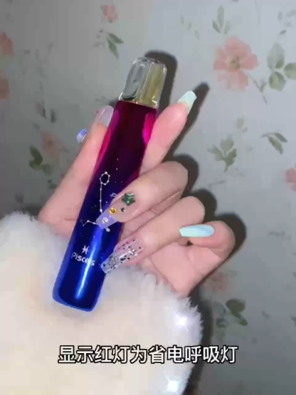 【MOS 爅嘶發光 12星座 通用一代主機】RGB 燈效 × 十二星座雕刻 × 智慧控溫 × 航太級鋁合金｜通用SP2S，魅嗨，Lana 等各品牌菸彈｜高顏值電子煙主機