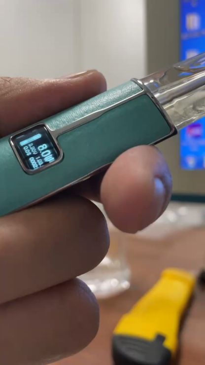 【Lana新款皮革主機】兩段式調節8w和10w/帶顯示屏/皮革主機/通用一代煙彈電子煙主機/臺灣正品現貨秒发/原裝正品