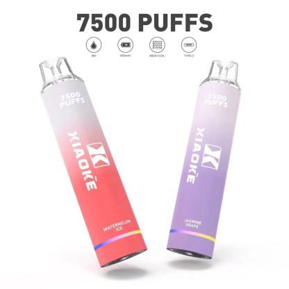 【梟客7500口拋棄式】新款發光梟客7500口一次性電子煙 | 吸入時 亮彩色跑馬燈 | 梟客廠商直售台灣現貨供應 | 大容量拋棄式 