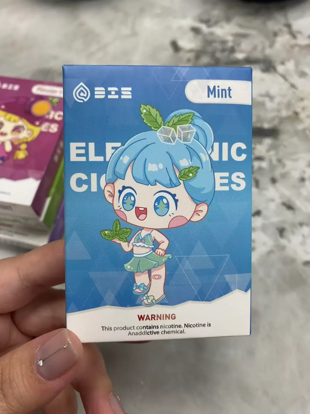 DIS迪斯煙彈 一代電子煙霧化彈 敲可愛少女包裝 3顆裝