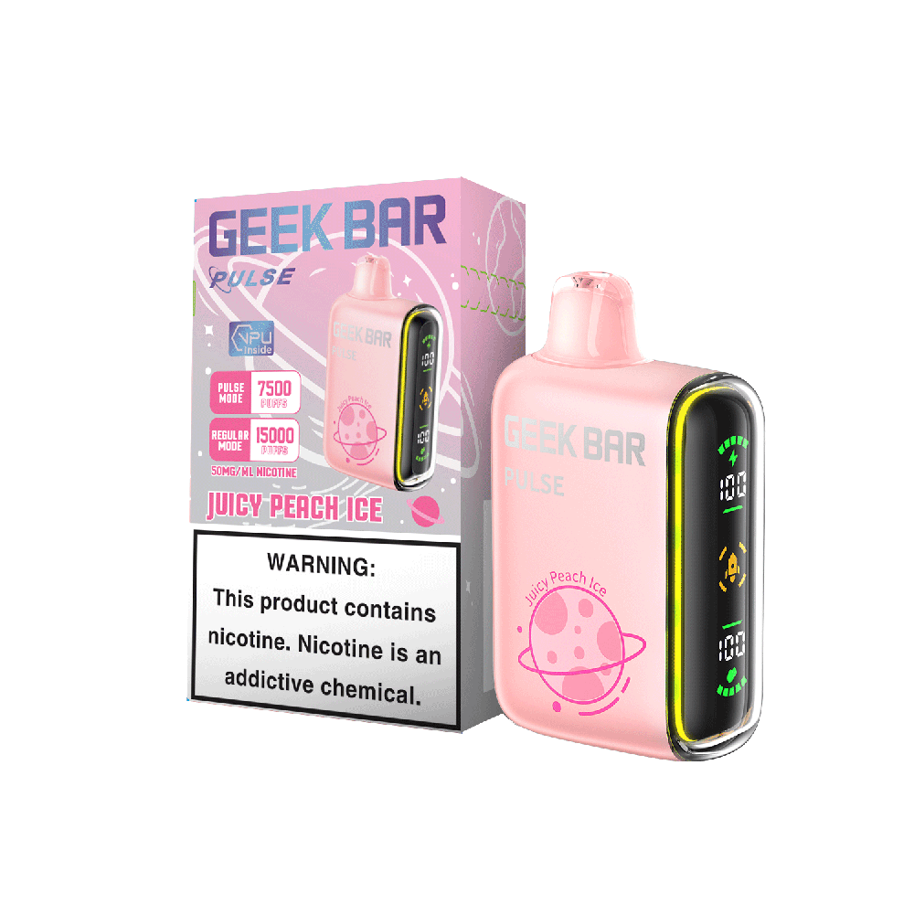 【美國大牌 Geek Bar Pulse Vape 拋棄式電子煙】超大容量15000口 | 脈衝/常規 2種 模式 | 台灣一次性電子煙現貨秒發