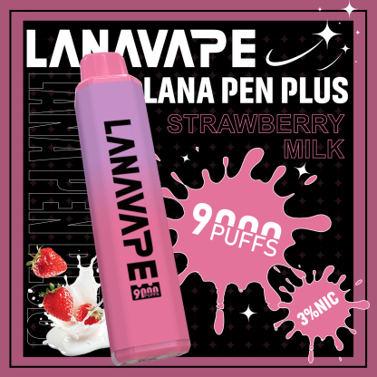 【LANA 9000口 拋棄式電子煙】LANA PEN PLUS一次性 15ML大容量 |  長效續航、便攜防漏、濃郁口感、極速充電、變色LED燈設計