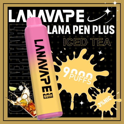 【LANA 9000口 拋棄式電子煙】LANA PEN PLUS一次性 15ML大容量 |  長效續航、便攜防漏、濃郁口感、極速充電、變色LED燈設計