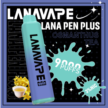 【LANA 9000口 拋棄式電子煙】LANA PEN PLUS一次性 15ML大容量 |  長效續航、便攜防漏、濃郁口感、極速充電、變色LED燈設計