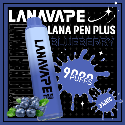【LANA 9000口 拋棄式電子煙】LANA PEN PLUS一次性 15ML大容量 |  長效續航、便攜防漏、濃郁口感、極速充電、變色LED燈設計
