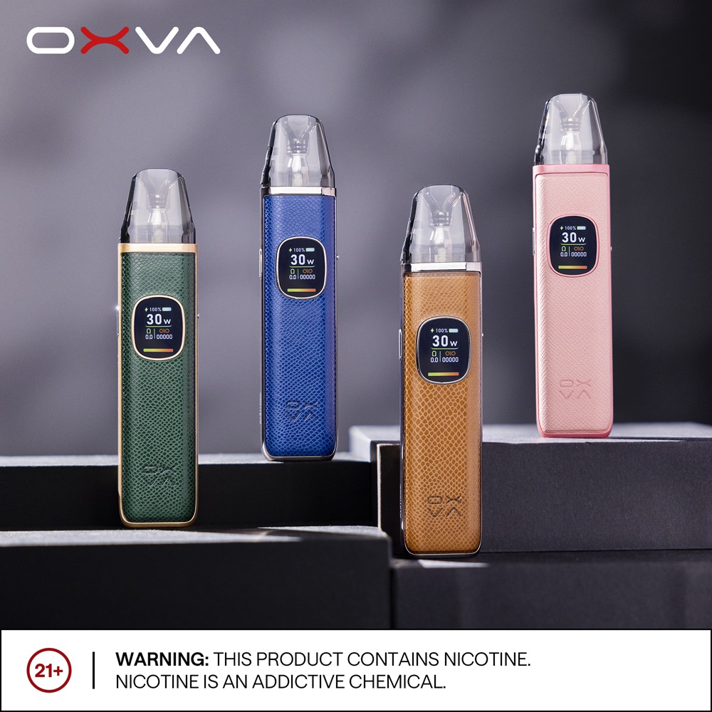 【小蠻牛OXVA Xlim Pro 2 Pod 註油主機套裝】 注油式電子煙套裝包含主機+0.6Ω空彈+0.8Ω空彈 |鋅合金 + 人造皮革 |  台灣註油小煙電子煙專賣店
