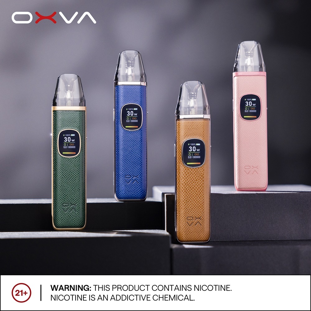 【小蠻牛OXVA Xlim Pro 2 Pod 註油主機套裝】 注油式電子煙套裝包含主機+0.6Ω空彈+0.8Ω空彈 |鋅合金 + 人造皮革 |  台灣註油小煙電子煙專賣店