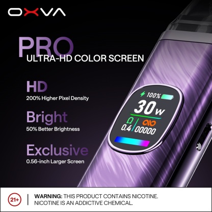 【小蠻牛OXVA Xlim Pro 2 Pod 註油主機套裝】 注油式電子煙套裝包含主機+0.6Ω空彈+0.8Ω空彈 |鋅合金 + 人造皮革 |  台灣註油小煙電子煙專賣店