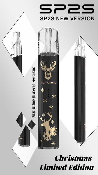 【SP2S 國際版＆鈦金款 聖誕節🎅一代通用主機】思博瑞原廠正品｜鹿頭雪花❄️聖誕限定設計🎄送禮自用質感首選菸桿
