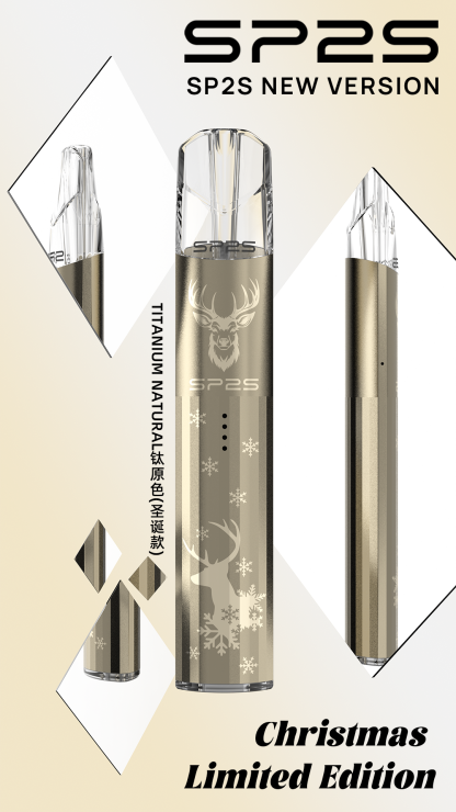 【SP2S 國際版＆鈦金款 聖誕節🎅一代通用主機】思博瑞原廠正品｜鹿頭雪花❄️聖誕限定設計🎄送禮自用質感首選菸桿