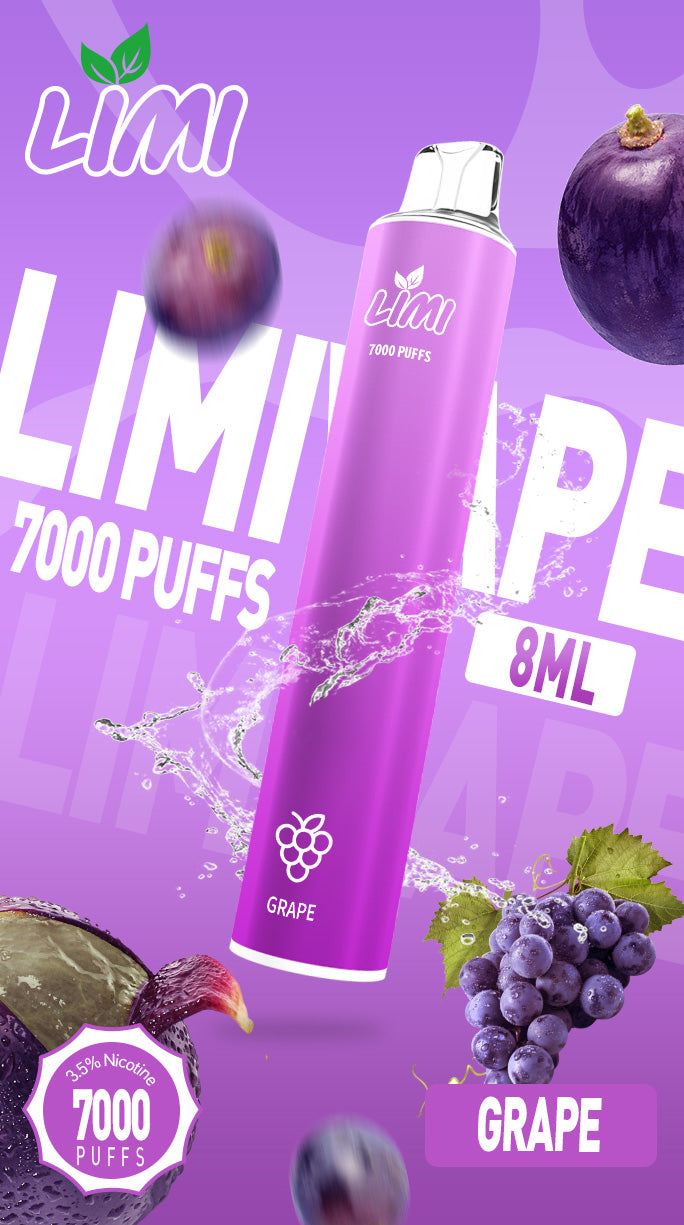 【LIMI 7000口拋棄式】一次性霧化棒 可充電電子煙 大容量霧化器 暢享長效口感