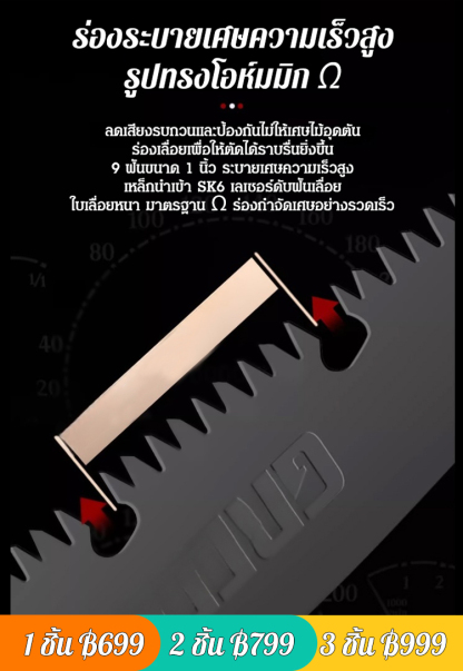 เลื่อยพับเหล็กแมงกานีสเยอรมัน