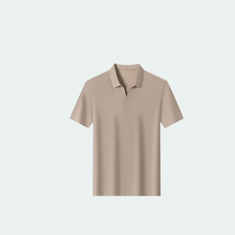 เสื้อโปโลคอวีแขนสั้นสำหรับผู้ชาย