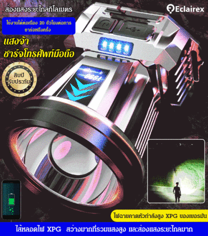 ไฟฉายคาดหัวกำลังสูง XPG ของเยอรมัน
