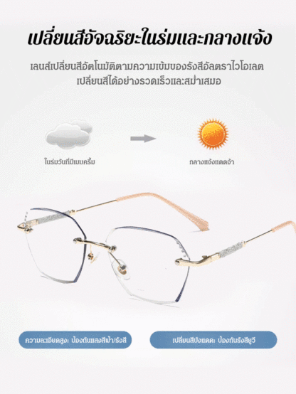 แว่นสายตายาวซูมเปลี่ยนสีอัจฉริยะ