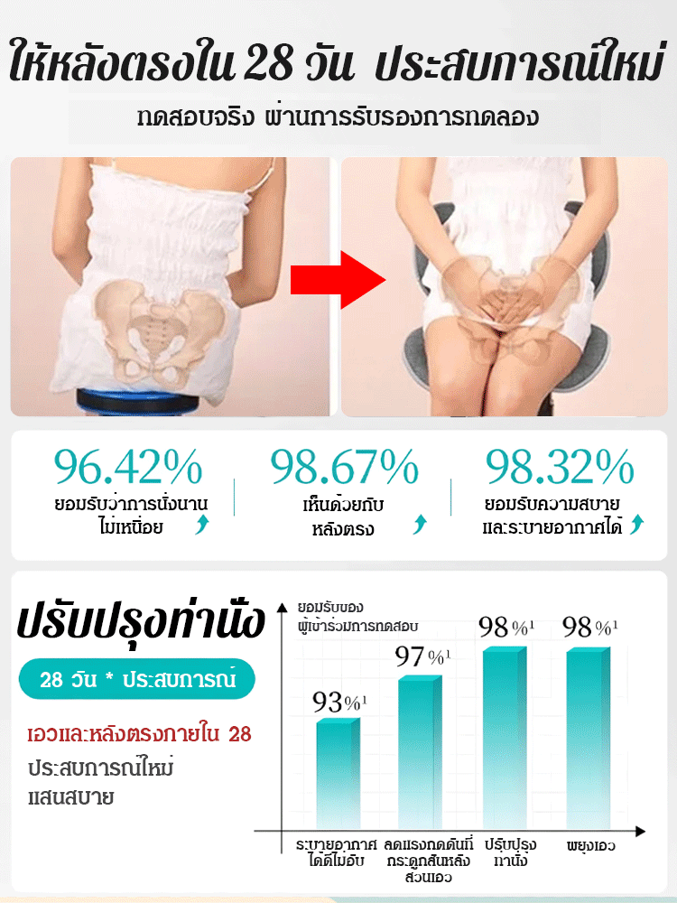 เบาะรองนั่งปรับท่านั่งจากญี่ปุ่น