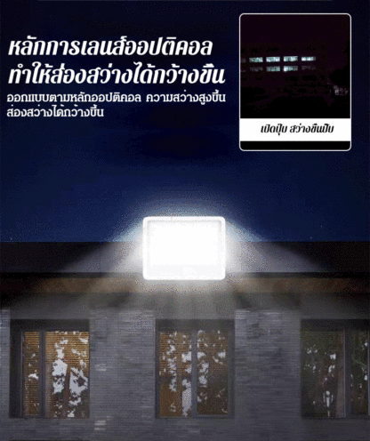(ทนทาน 10 ปี) ไฟโซล่าเซลล์รุ่นใหม่ สีน้ำเงิน
