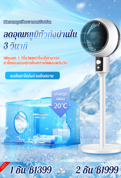 พัดลมหมุนเวียนอากาศในอาคาร