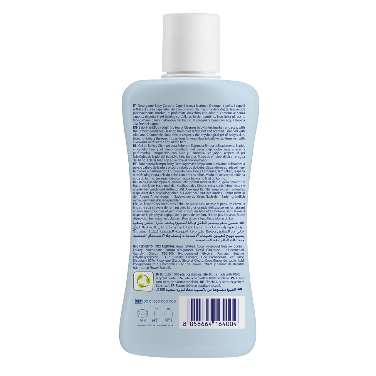 Natural Sensation Hair & Body Wash 200ml